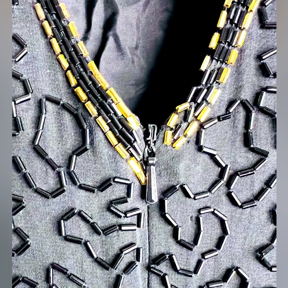 🔥 Fierce 1980s Beaded and Sequin Dress!! - Picture 3 of 6